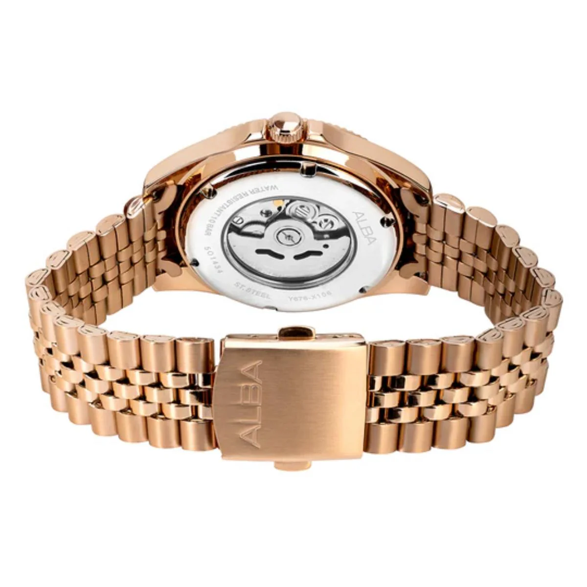 ALBA Copper Bezel With Teal Sunray Dial Automatic Men's Watch AL4780X1 - Image 4