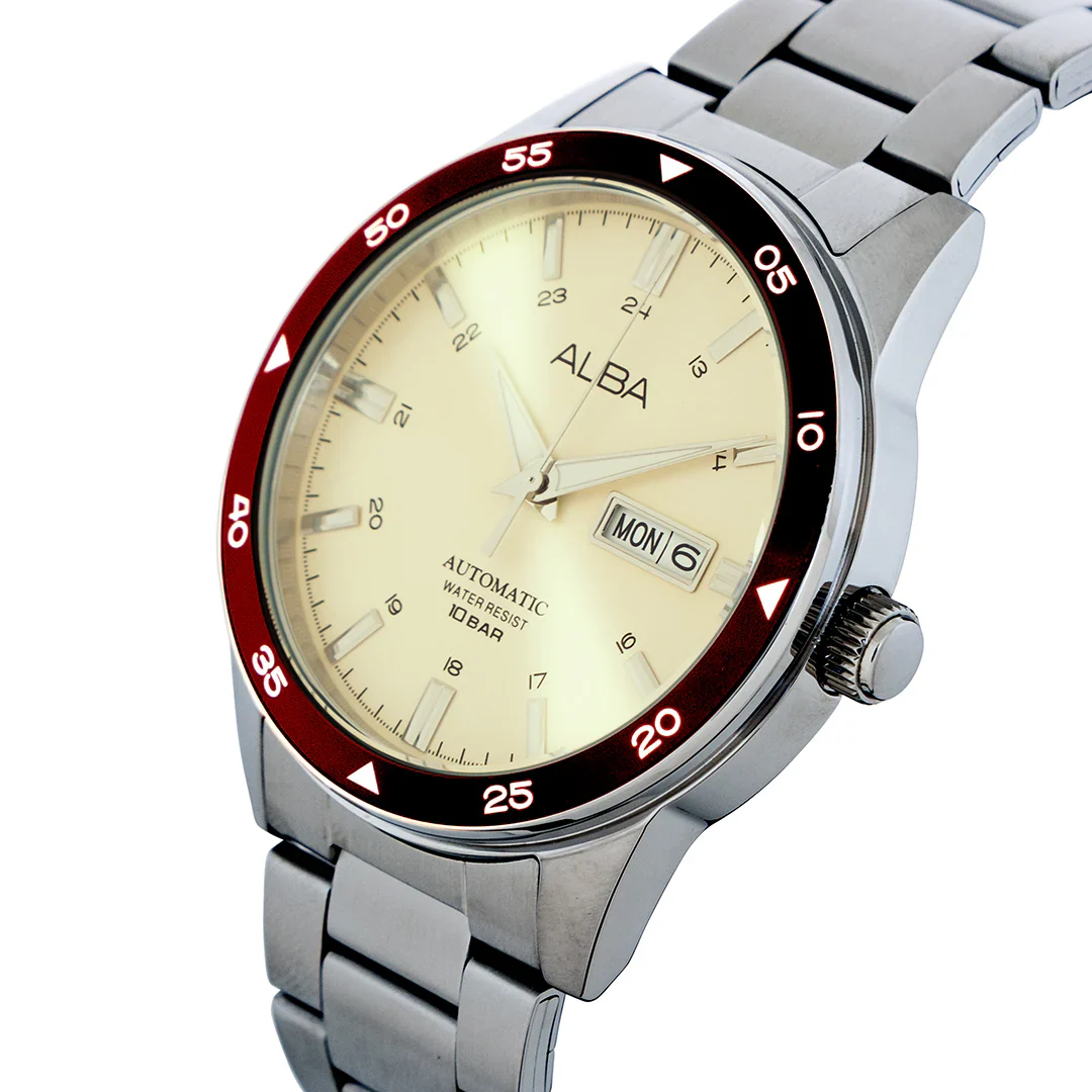 ALBA Mechanical Cream Dial Automatic Men's Watch - AL4597X1 - Image 2