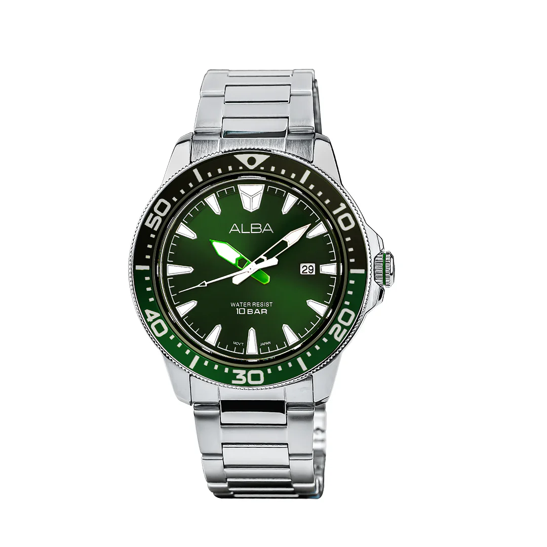 ALBA Dark Green Dial Quartz Analog Men's Watch - AS9T93X1