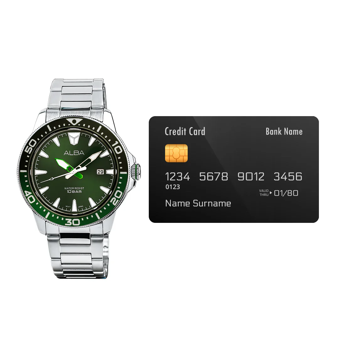 ALBA Dark Green Dial Quartz Analog Men's Watch - AS9T93X1 - Image 5