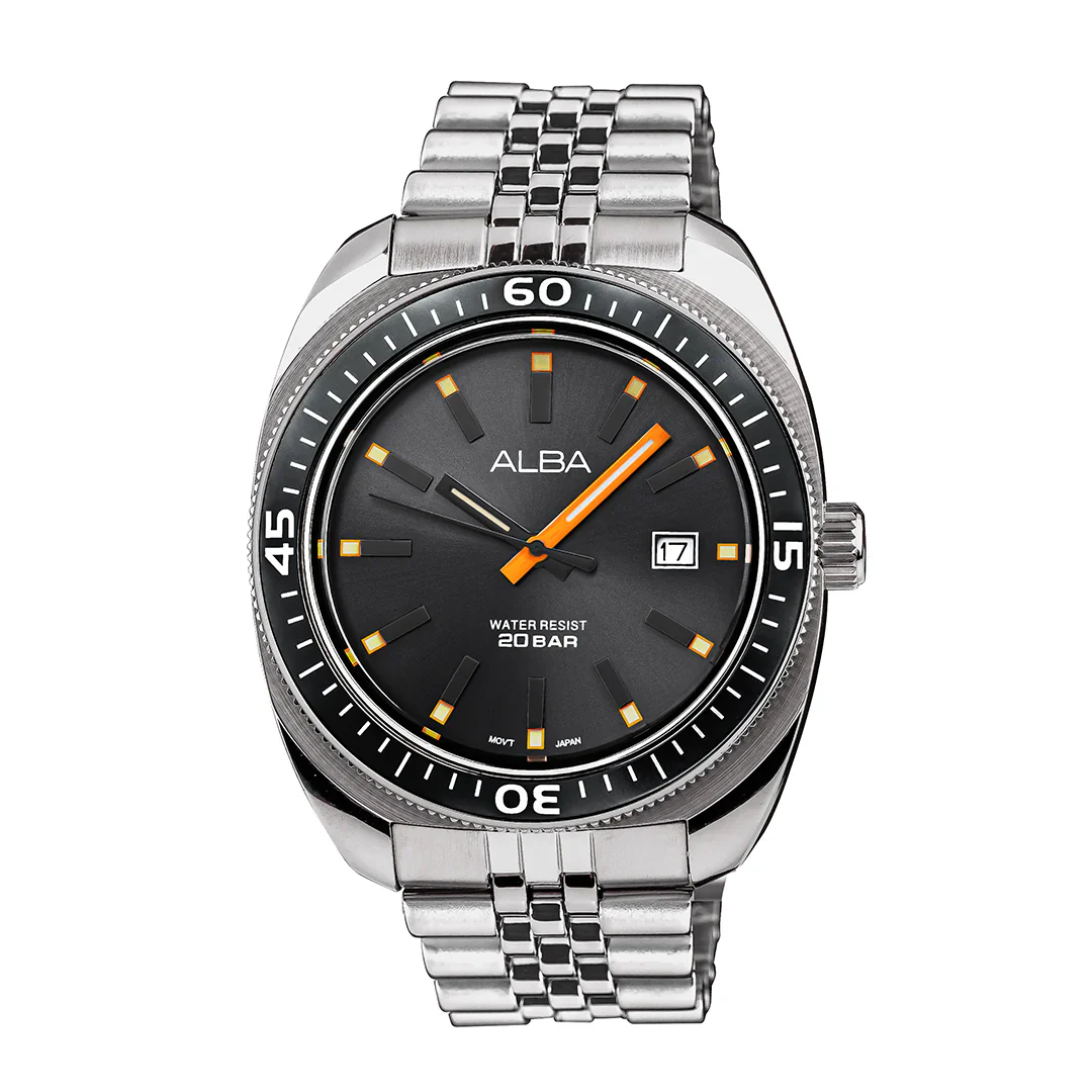 ALBA Davy's Grey Dial Quartz Analog Men's Watch AS9T87X1