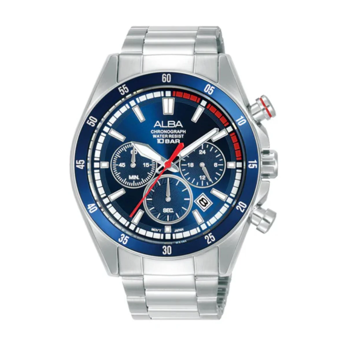 ALBA Deep Blue Dial Analog Chronograph Men's Watch AT3J27X1