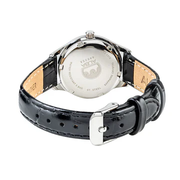 ALBA Deep Blue Patterened Dial Ladies Watch with Black Leather Strap Ladies Watch AH7CZ1X1 - Image 4