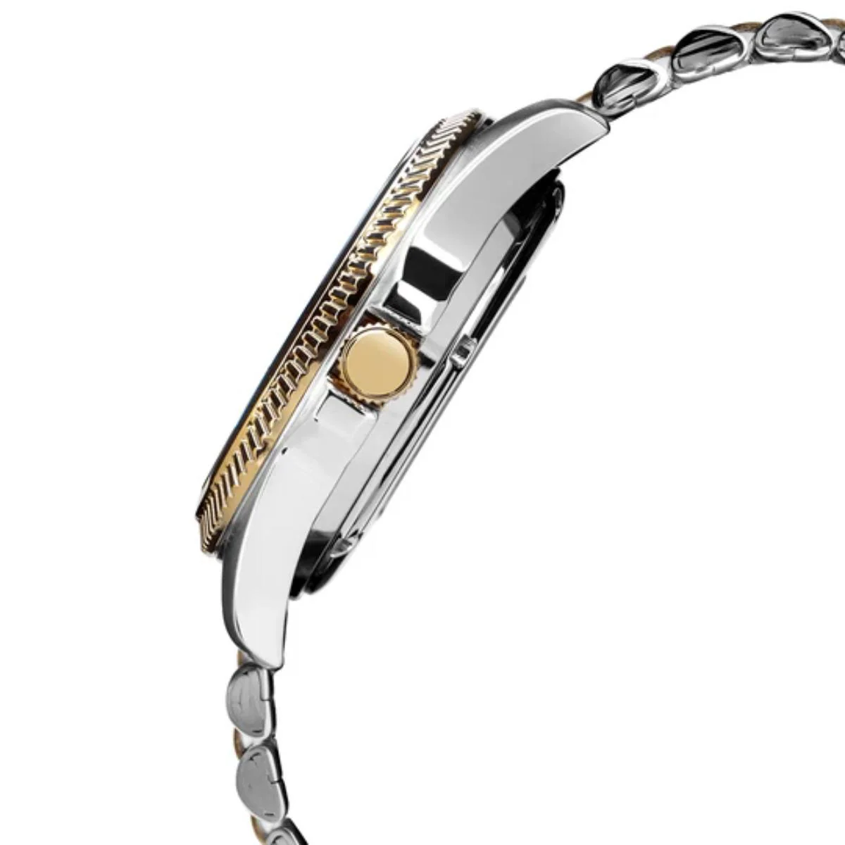 ALBA Gold-Tone Fluted Bezel Automatic Men's Watch AL4784X1 - Image 3