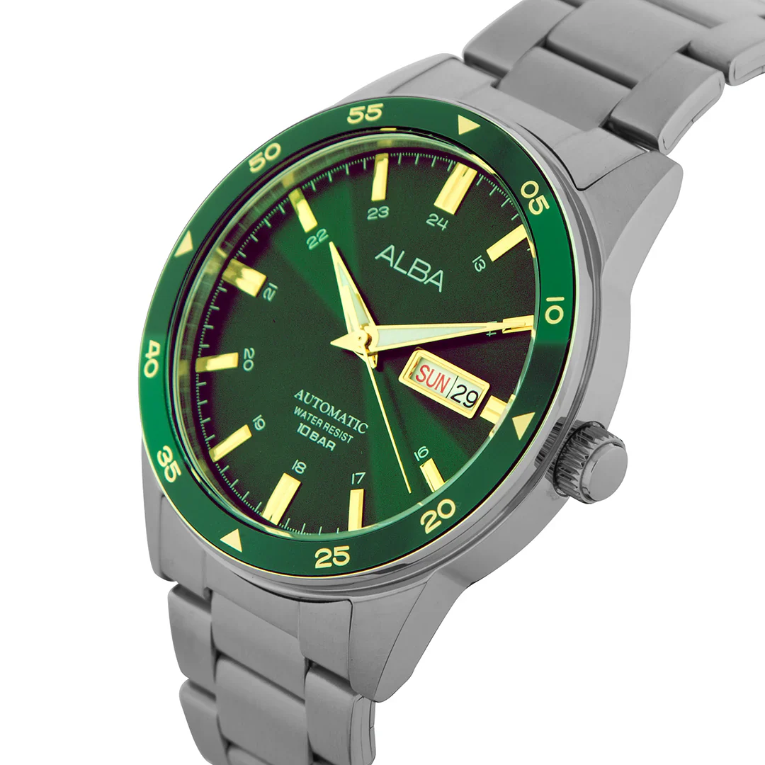 ALBA Mechanical Green Dial Automatic Men's Watch - AL4589X1 - Image 2