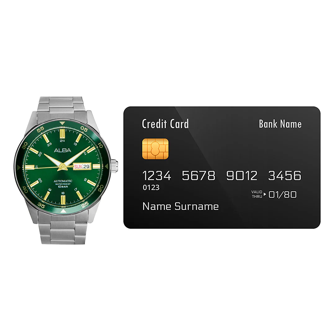 ALBA Mechanical Green Dial Automatic Men's Watch - AL4589X1 - Image 5