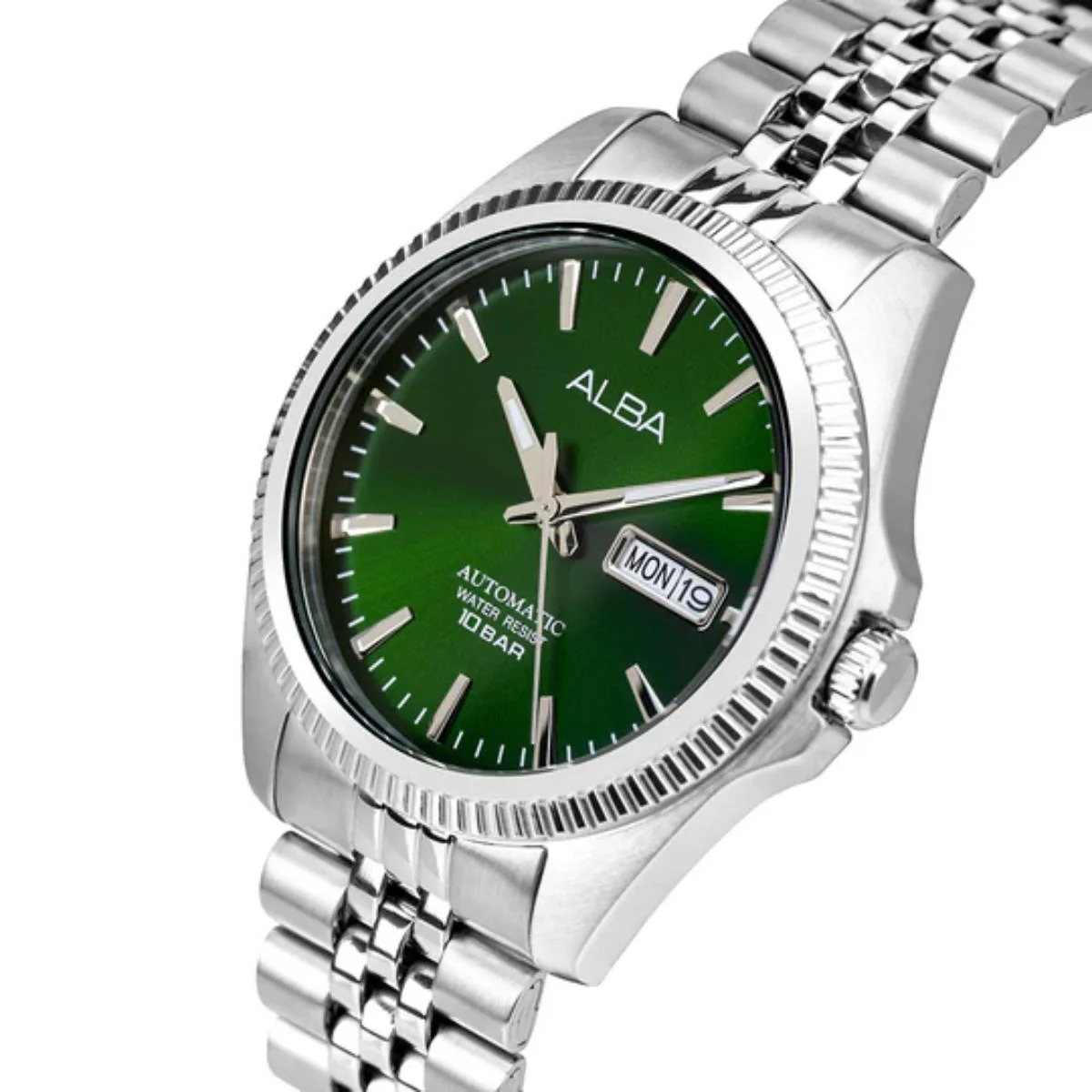 ALBA Green Sunray Dial Analog Automatic Watch For Men AL4785X1 - Image 2