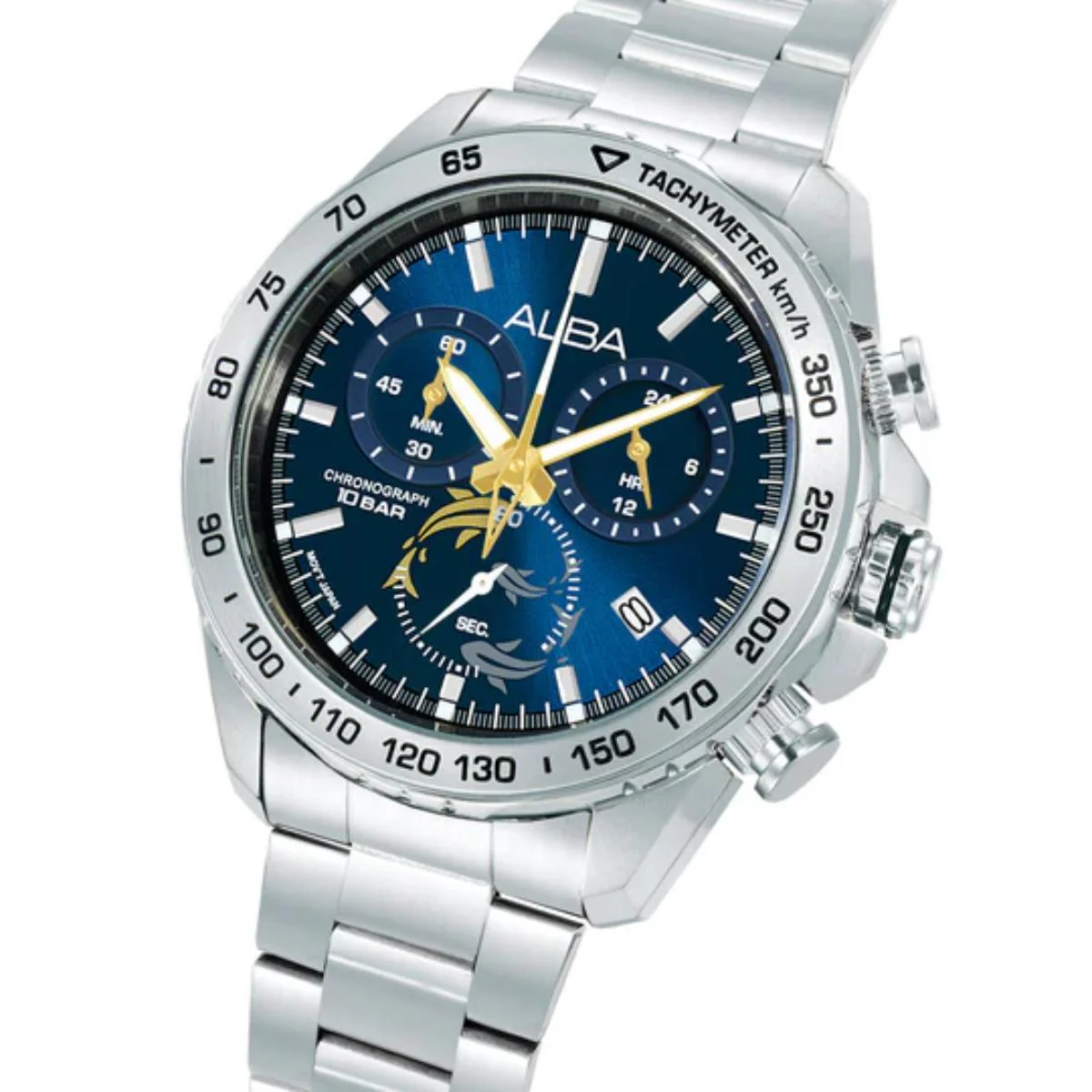 ALBA Metallic Deep Blue Dial Analog Chronograph Men's Watch AX7015X1 - Image 2