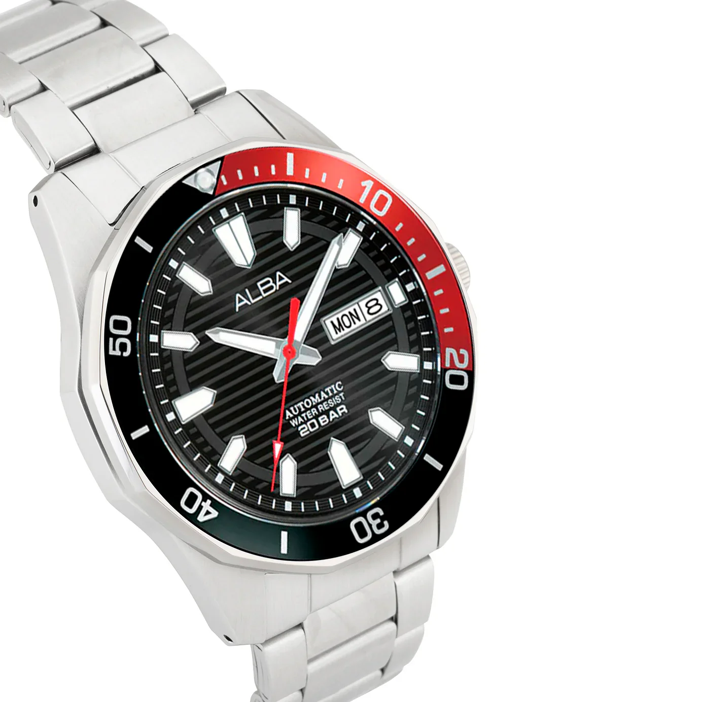 ALBA Noir Dial With Rotating Bezel Automatic Men's Watch - AL4457X1 - Image 5
