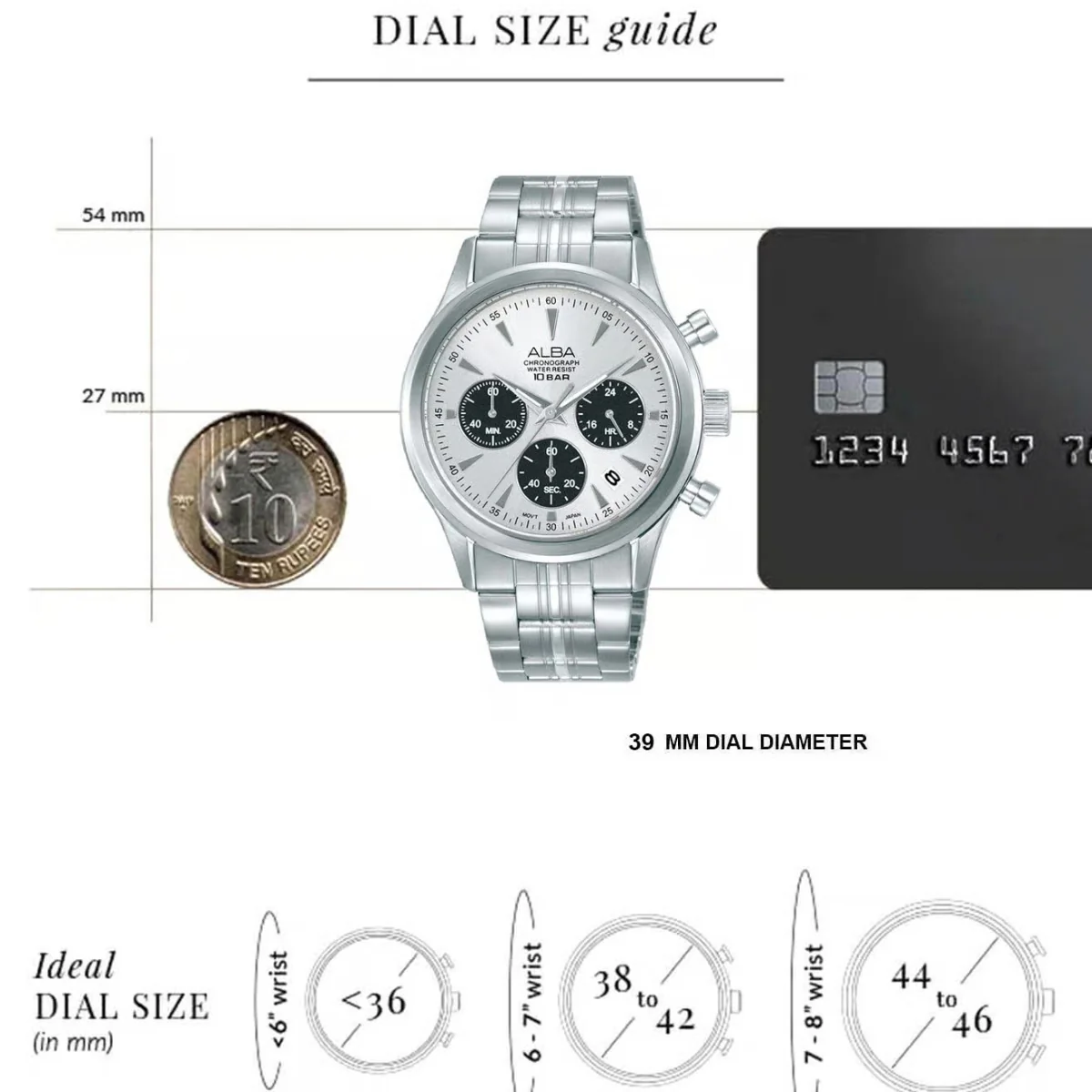 ALBA Prestige Quartz Chronograph Men's Watch AT3K55X1 - Image 4