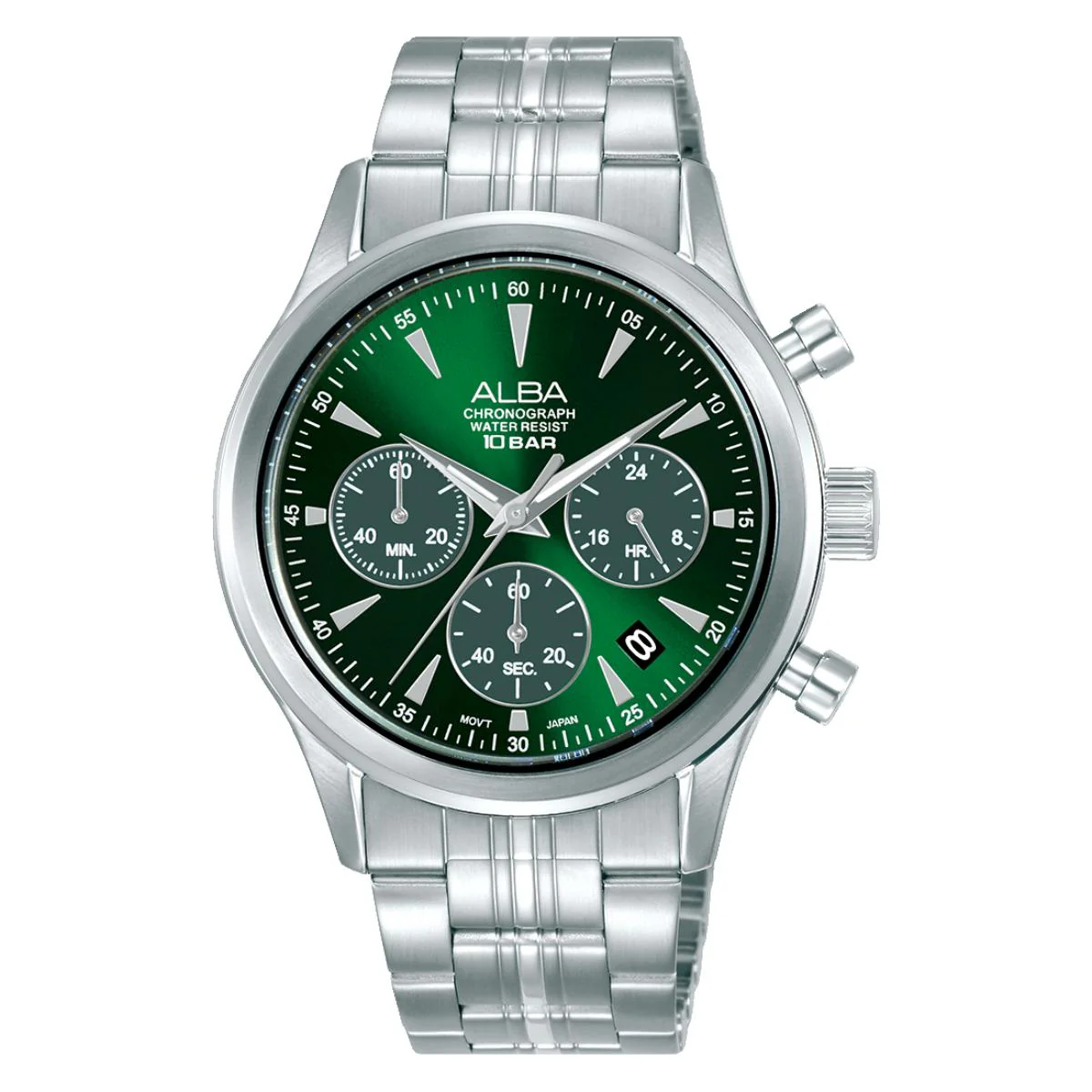 ALBA Prestige Quartz Green Dial Analog Chronograph Men's Watch AT3K49X1