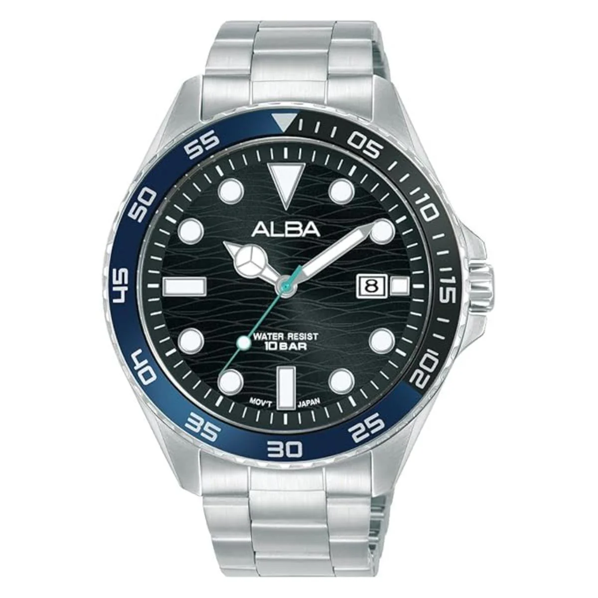 ALBA Quartz Black Dial Analog Stainless Steel Men's Watch AS9V57X1