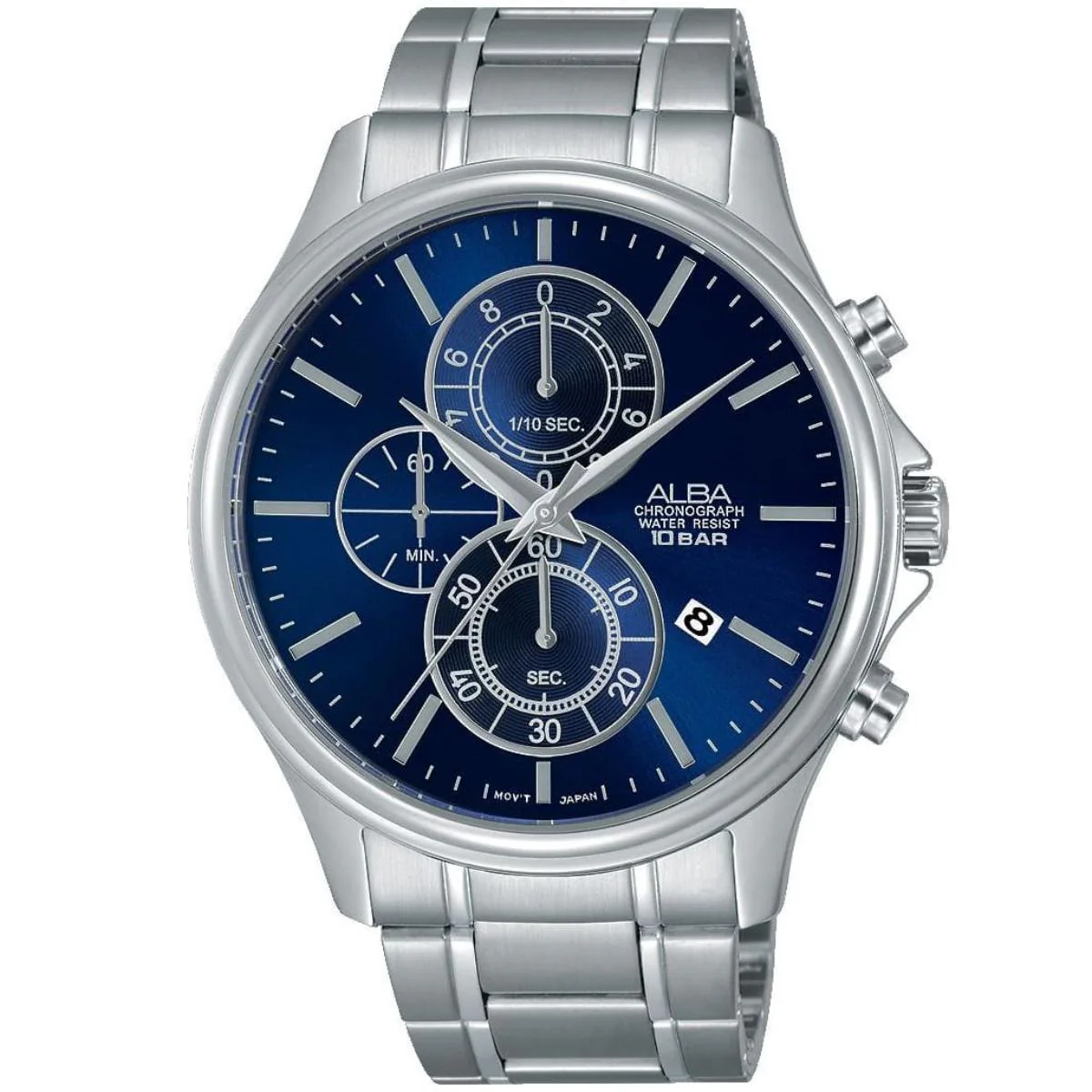 ALBA Quartz Blue Dial Analog Chronograph Men's Watch AM3415X1