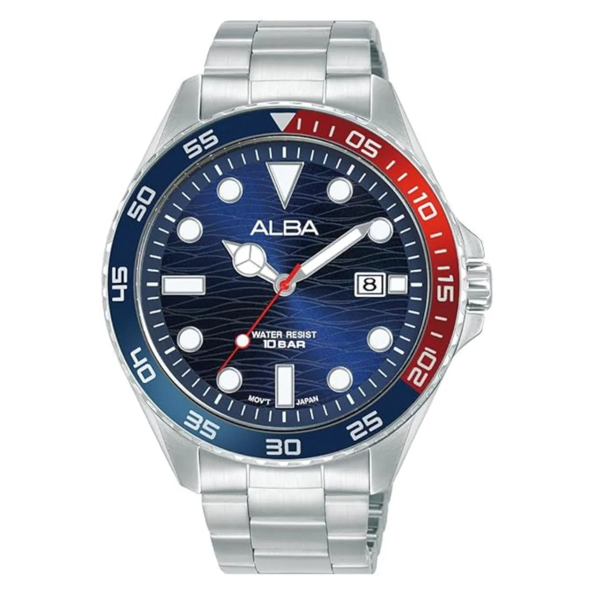 ALBA Quartz Blue Dial Analog Stainless Steel Men's Watch AS9V53X1