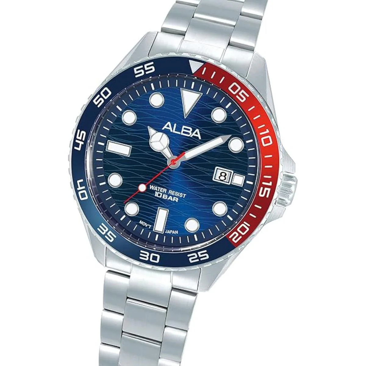 ALBA Quartz Blue Dial Analog Stainless Steel Men's Watch AS9V53X1 - Image 2