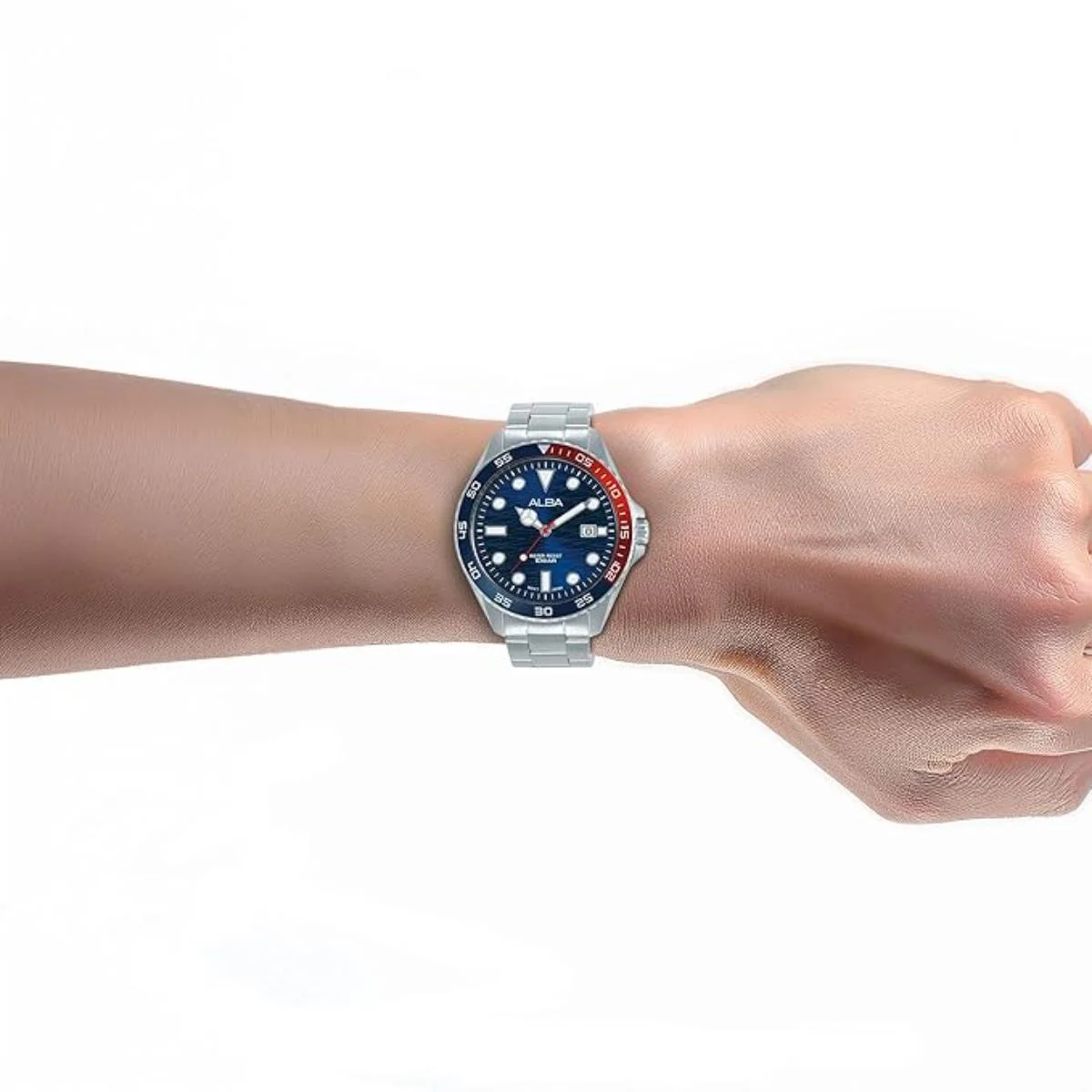 ALBA Quartz Blue Dial Analog Stainless Steel Men's Watch AS9V53X1 - Image 3