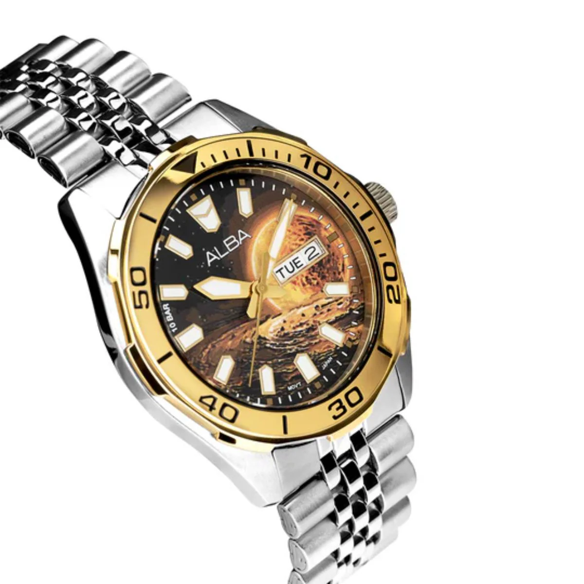 ALBA Quartz Galaxy Dial Analog Stainless Steel Men's Watch AV3590X2 - Image 2