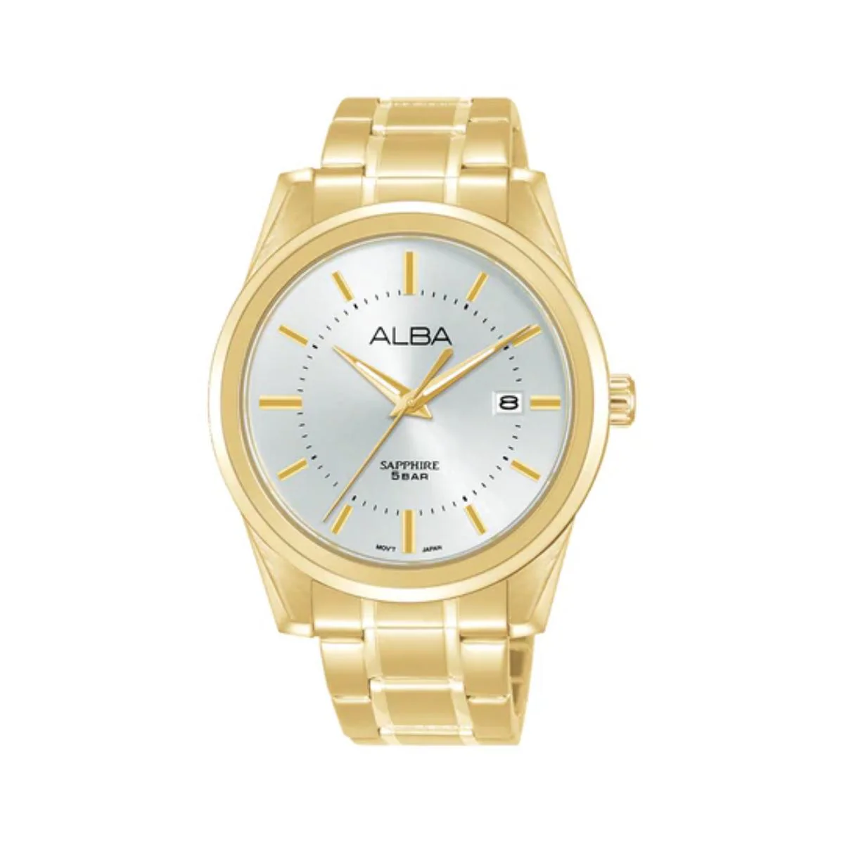 ALBA Quartz Gold Tone Sapphire Dial Analog Men's Watch AS9V18X1