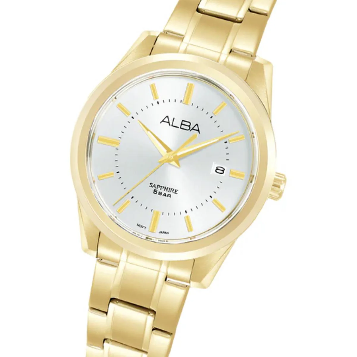 ALBA Quartz Gold Tone Sapphire Dial Analog Men's Watch AS9V18X1 - Image 2