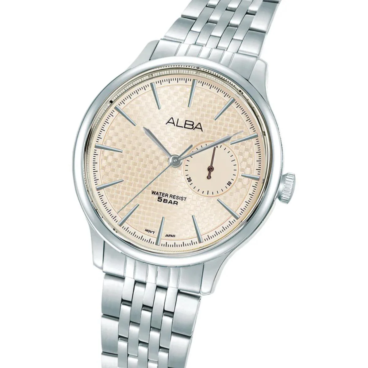 ALBA Quartz Ivory Dial Analog Stainless Steel Men's Watch A5B009X1 - Image 2