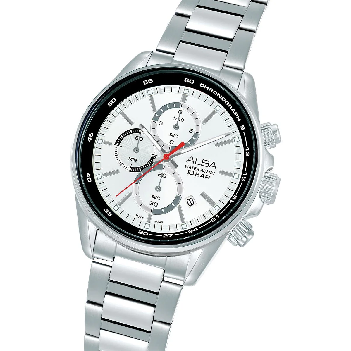 ALBA Quartz White Dial Analog Chronograph Men's Watch AM3A51X1 - Image 2