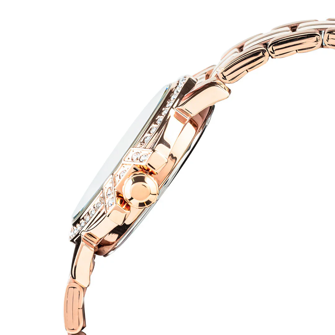 ALBA Rose Gold Ladies Watch with Mother of Pearl Dial and Crystals AH7CW8X1 - Image 3