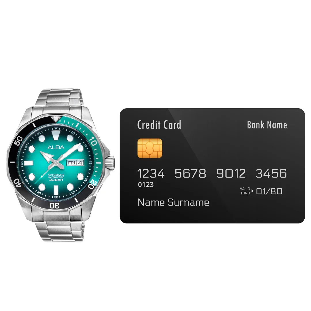ALBA Turquoise Black Gradation Dial Automatic Men Watch AL4545X1 - Image 5