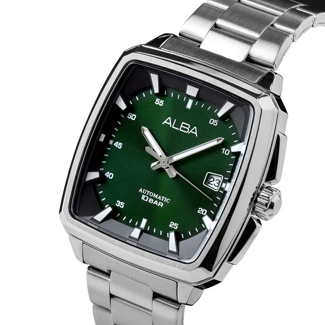 ALBA Unique Gradation Green+Black Radiation Dial Automatic Men's Watch AU4037X1 - Image 2