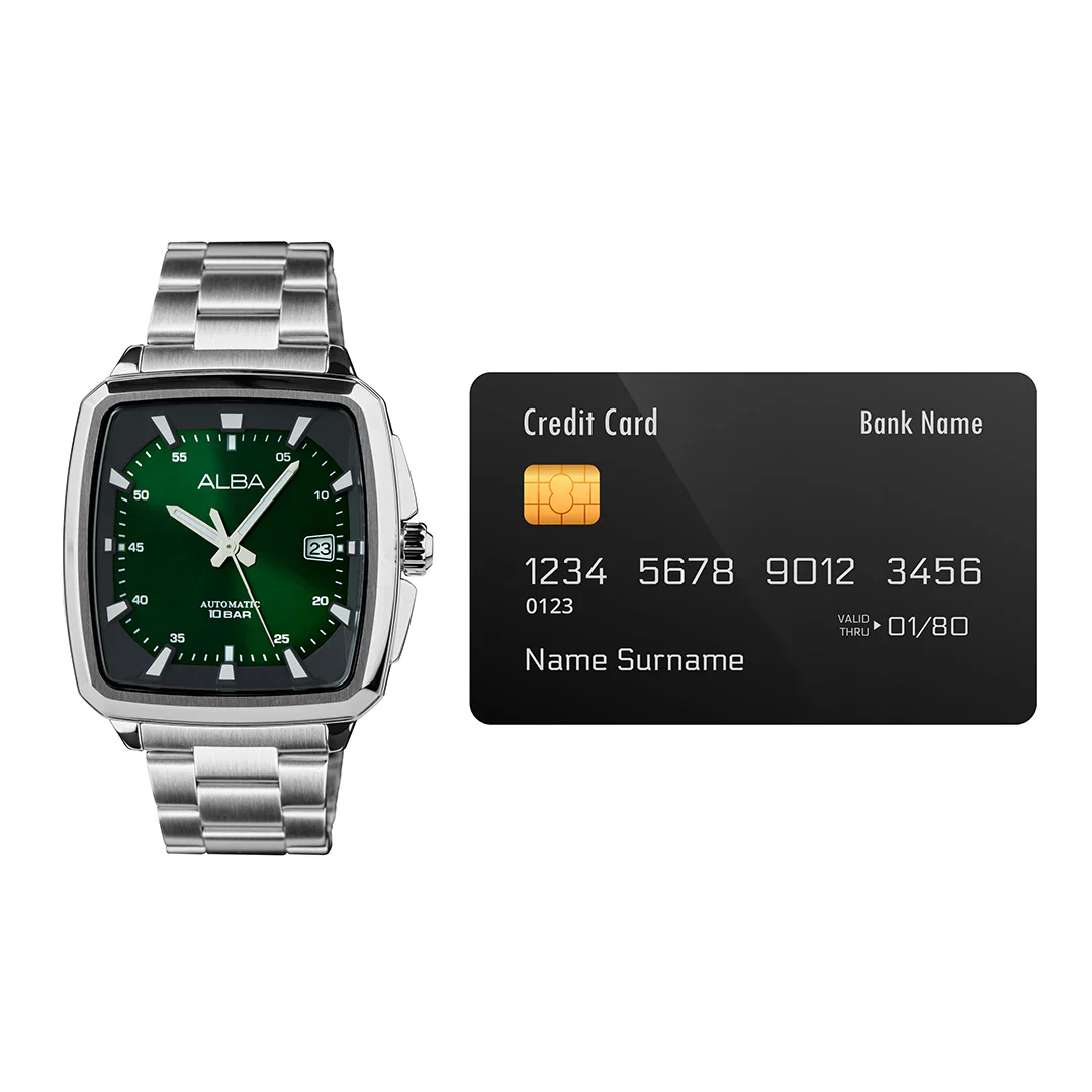 ALBA Unique Gradation Green+Black Radiation Dial Automatic Men's Watch AU4037X1 - Image 5