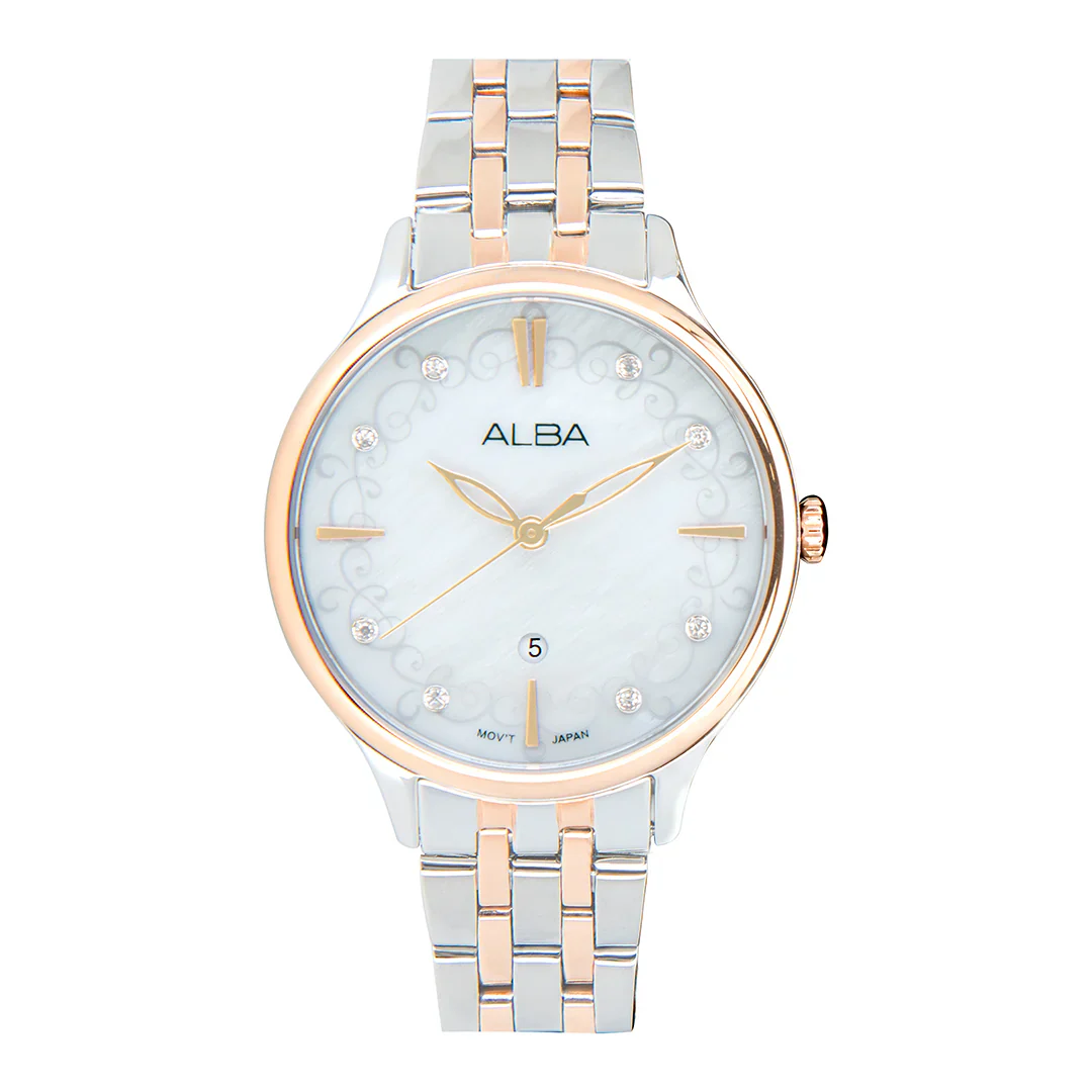 ALBA White MOP Patterned Dial Women Watch AH7CR2X1