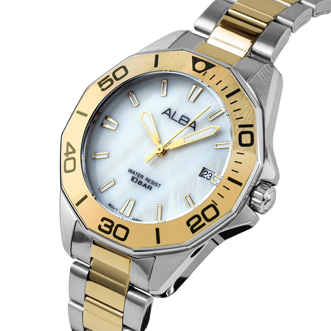 ALBA White Mother of Pearl Watch For Women AG8P21X1 - Image 2