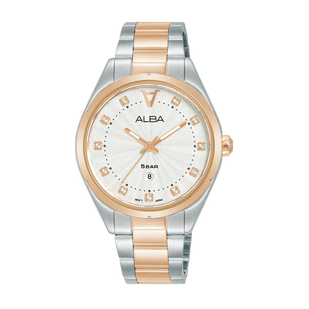 ALBA White Ripple Ladies  Watch AH7BP6X1