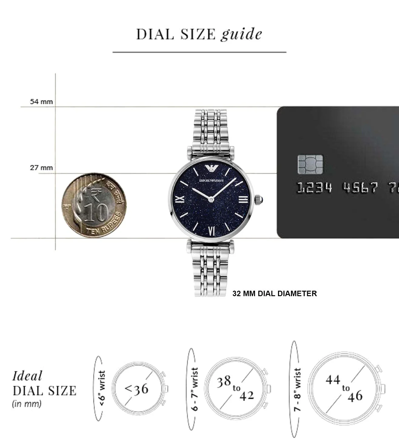 AR11091 Emporio Armani | Gianni T-Bar Analog Watch (Women) - Image 10