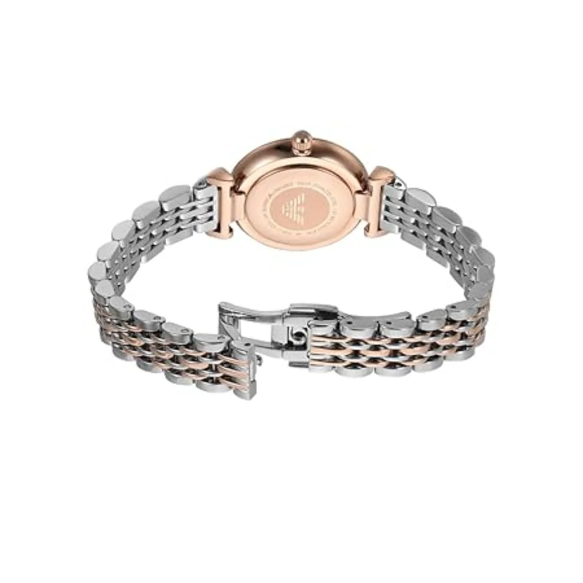 AR11223 Emporio Armani | T-Bar Round Pink Dial Watch (Women) - Image 5