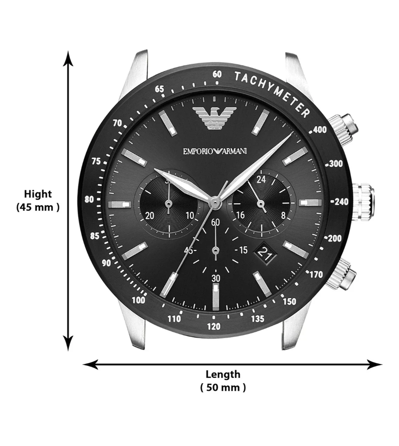 AR11243 EMPORIO ARMANI | Mario Chronograph Watch for Men - Image 12