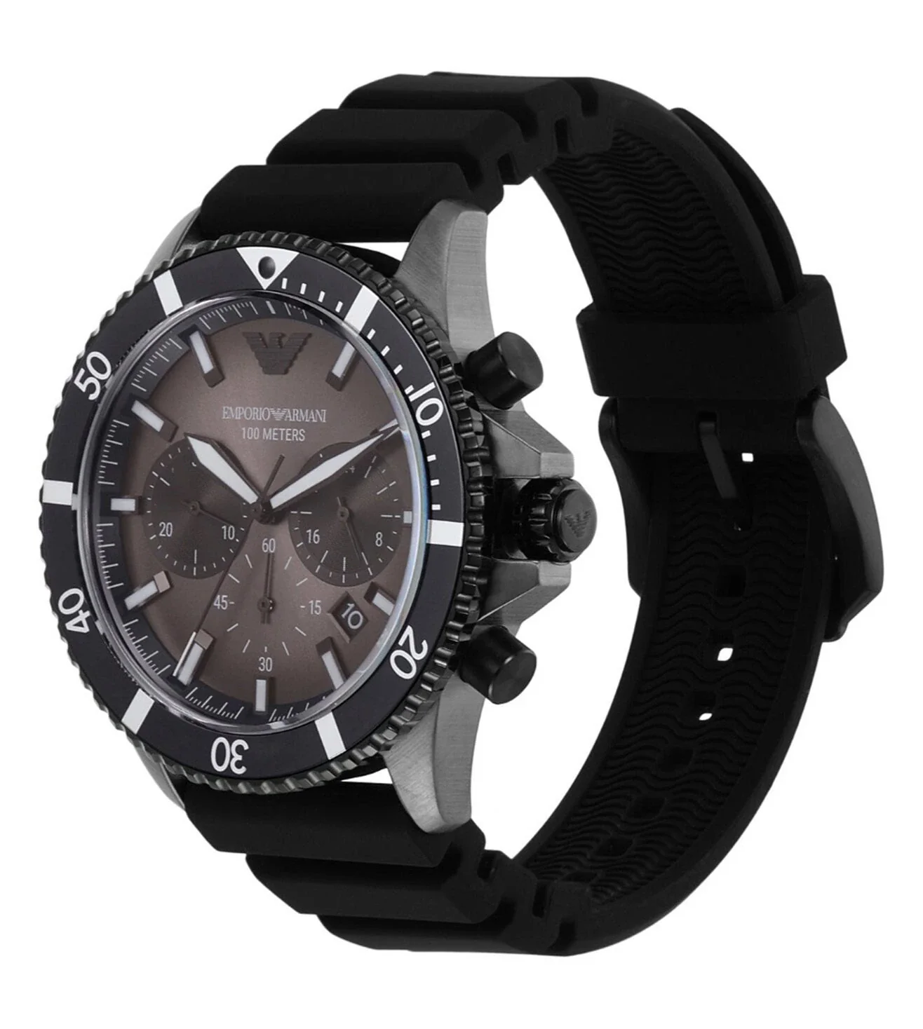 AR11515 EMPORIO ARMANI | Mario Series 43mm Dial Chronograph Watch (Men) - Image 3