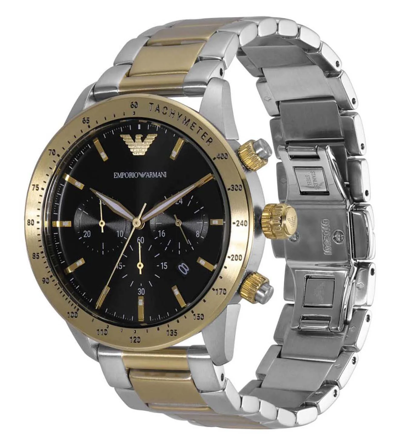 AR11521 EMPORIO ARMANI | Black Dial Chronograph Watch for Men - Image 3