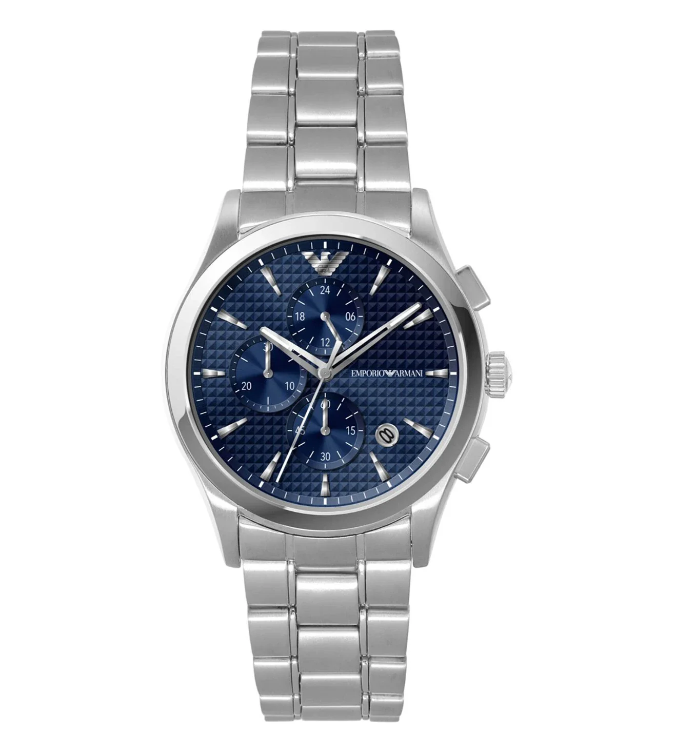 AR11528 EMPORIO ARMANI | Blue Dial Chronograph Watch for Men 