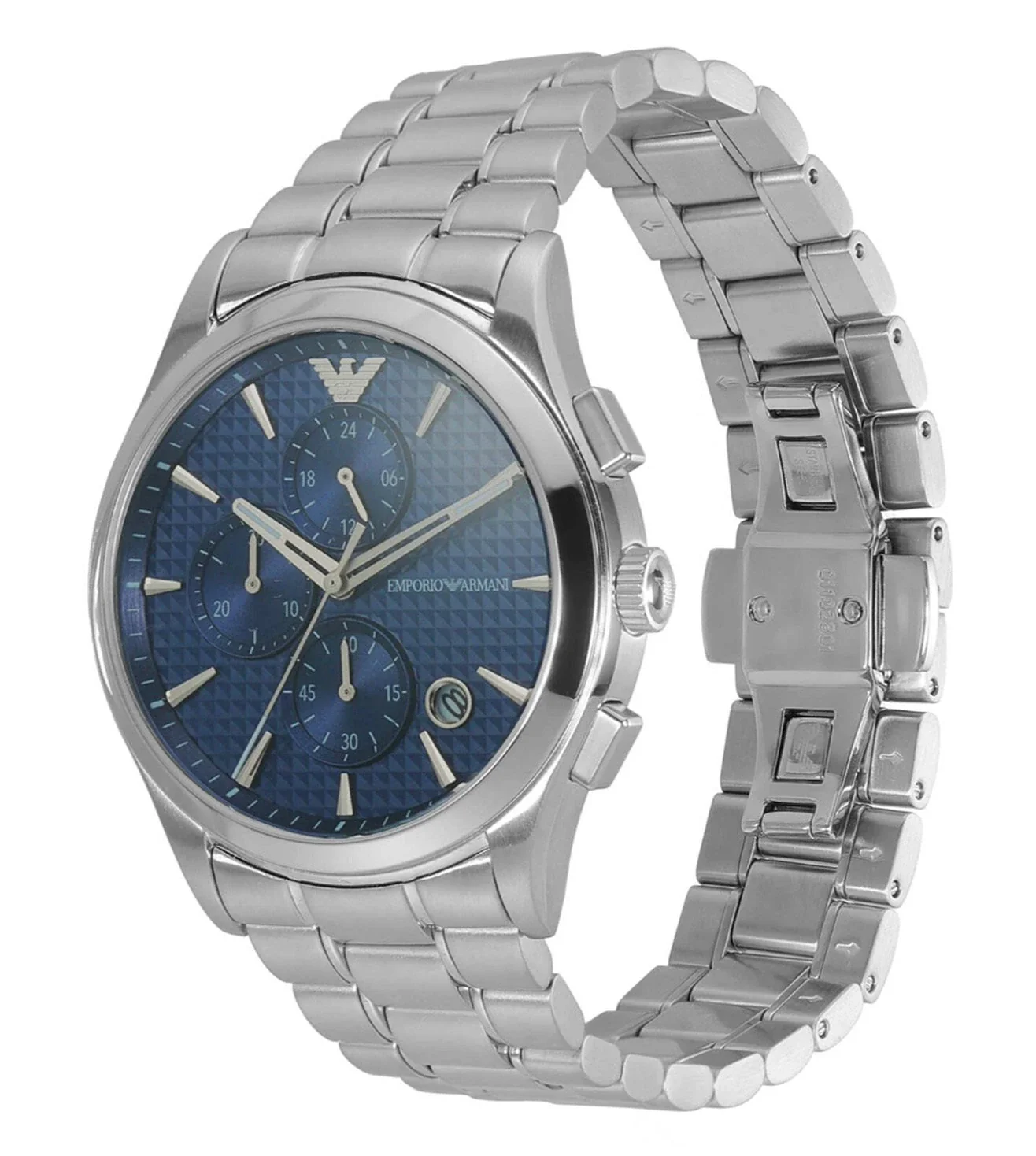 AR11528 EMPORIO ARMANI | Blue Dial Chronograph Watch for Men - Image 4