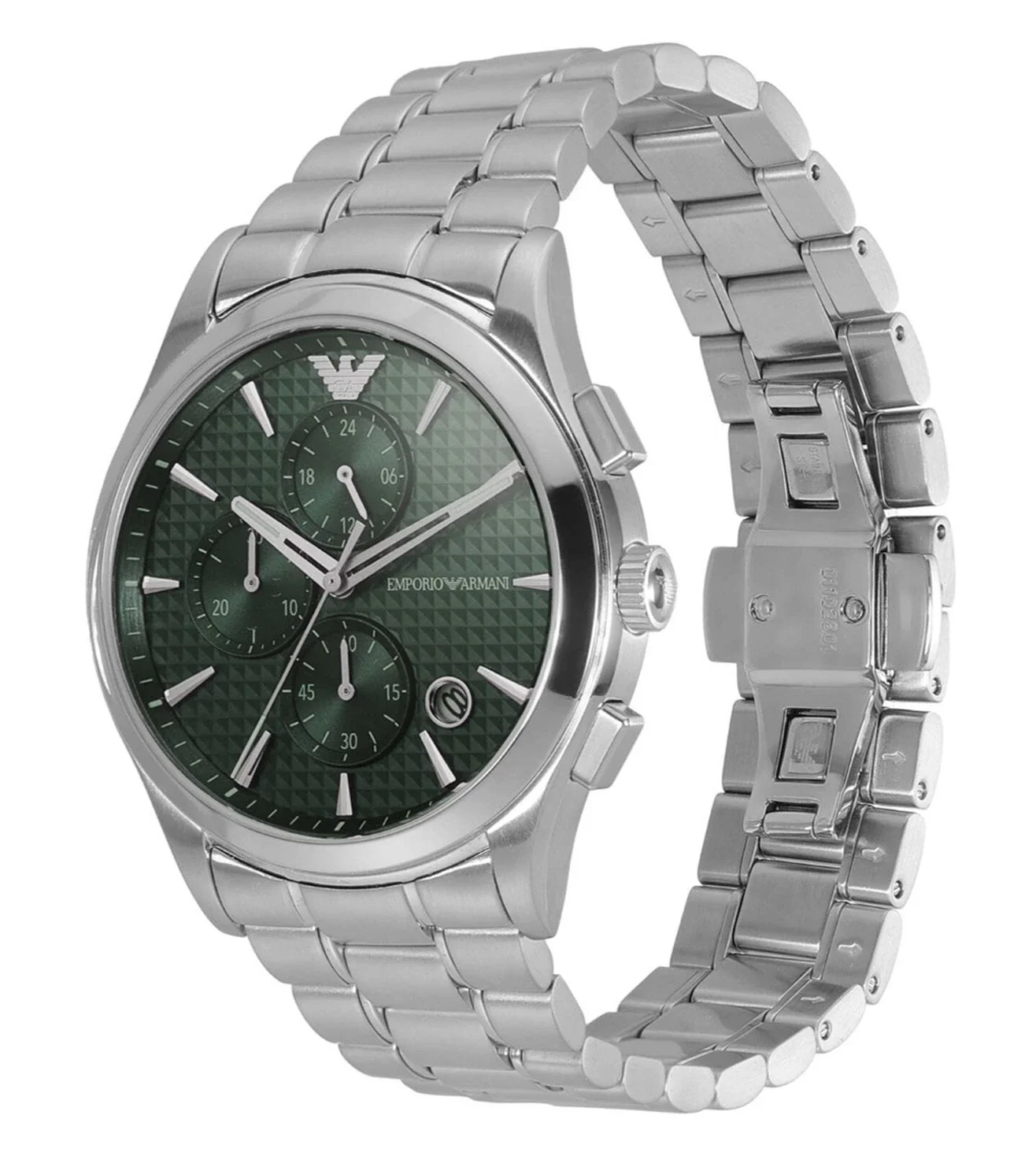 AR11529 EMPORIO ARMANI | Round Green Chronograph Watch (Men) ‌ - Image 2