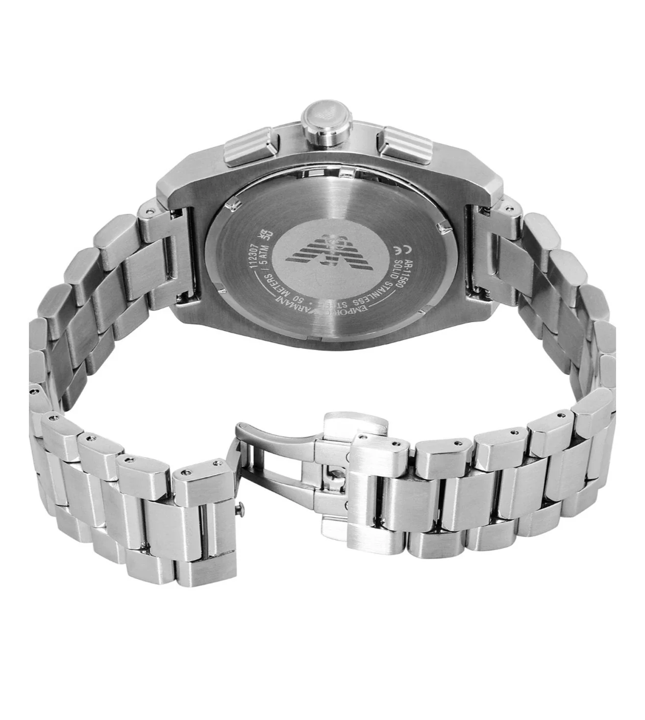 AR11560 Emporio Armani | Black Dial St Steel Analog Watch (Men) - Image 2