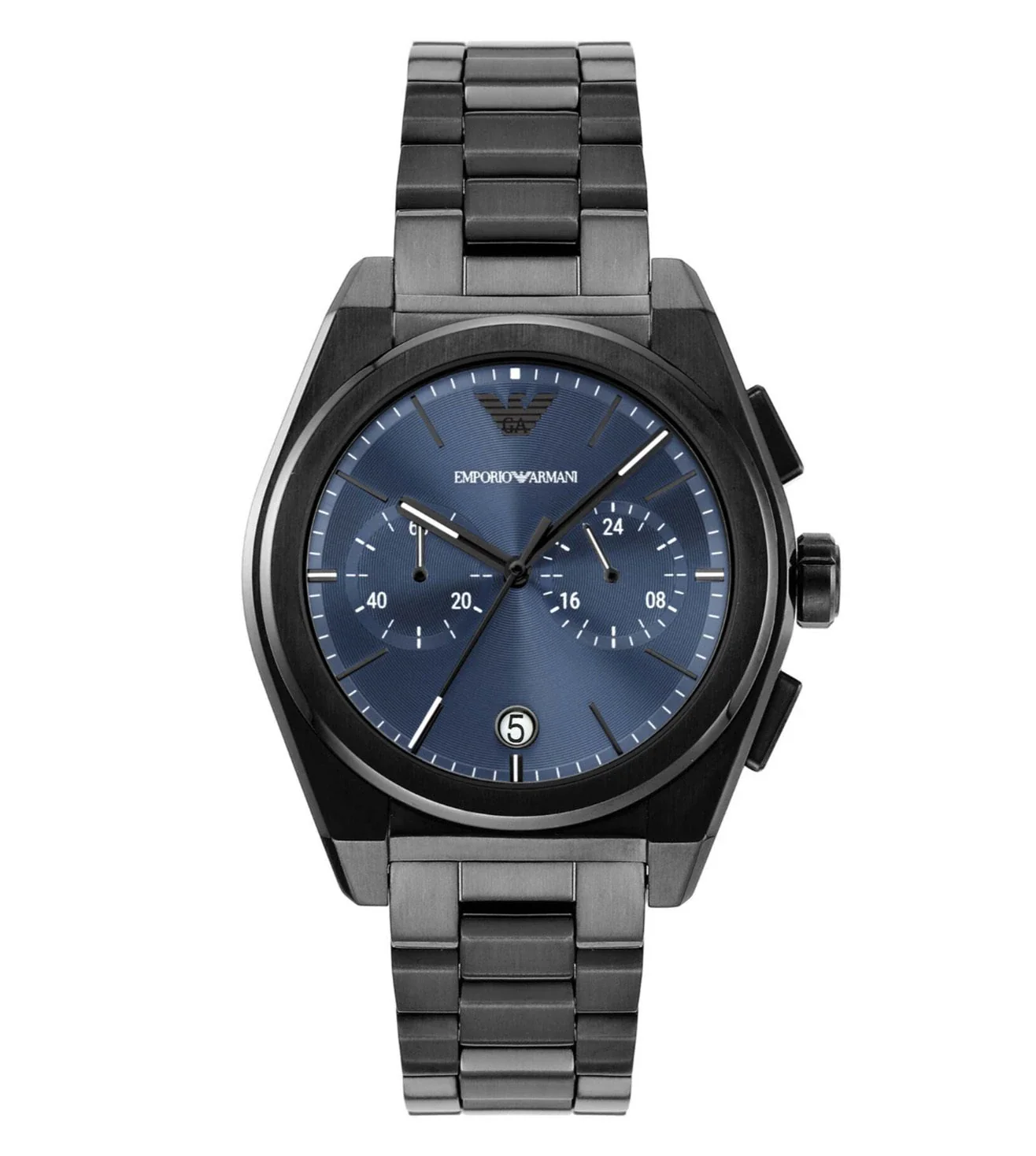 AR11561 Emporio Armani | Blue Dial St Steel Analog Watch (Men)