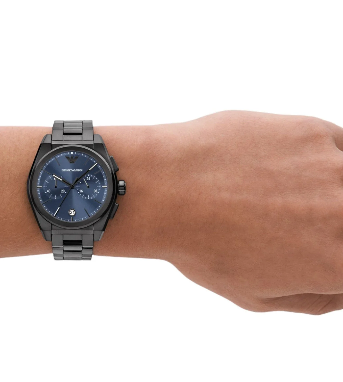 AR11561 Emporio Armani | Blue Dial St Steel Analog Watch (Men) - Image 6