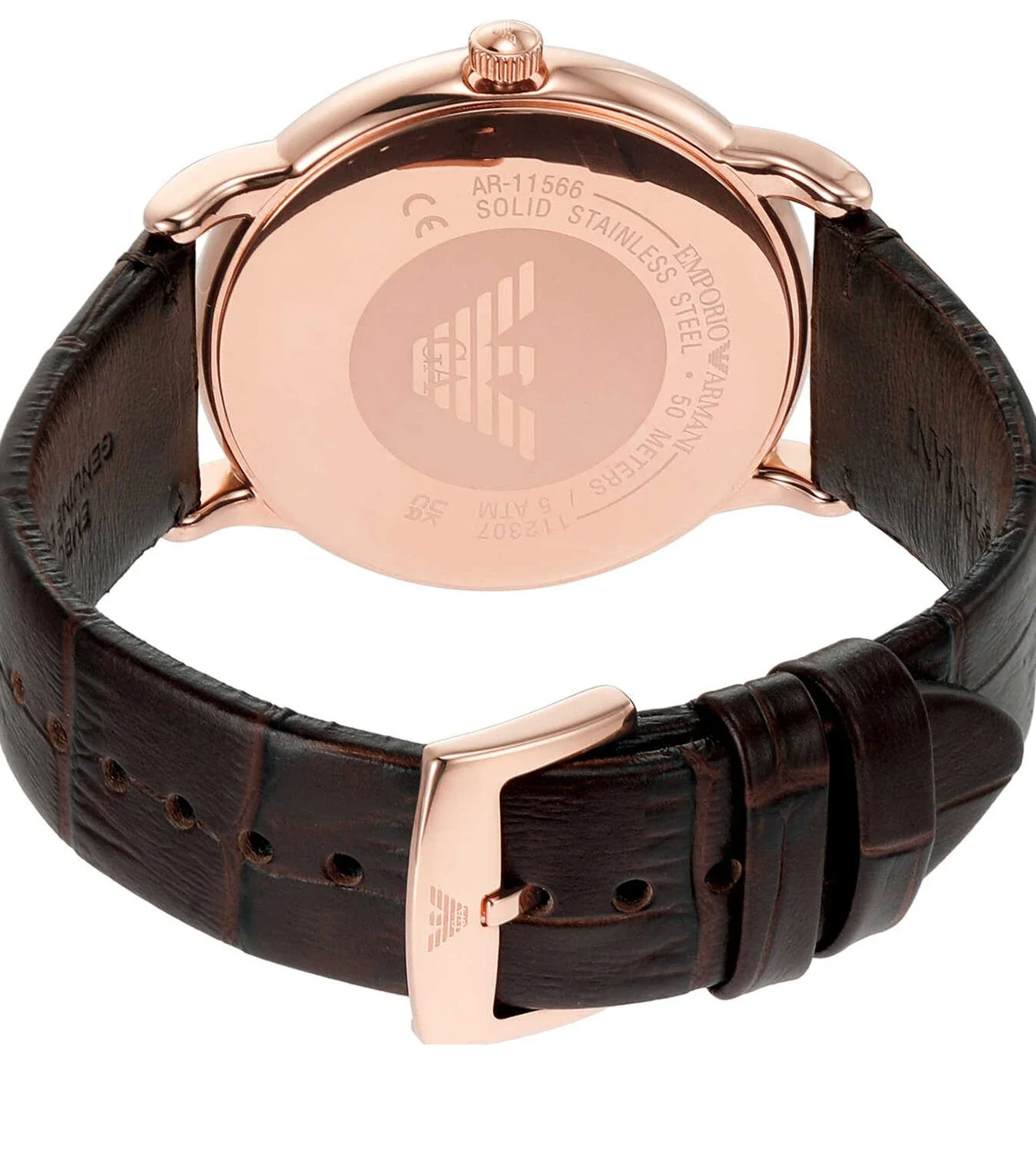 AR11566 Emporio Armani | Blue Dial With Leather Strap Watch (Men) - Image 3