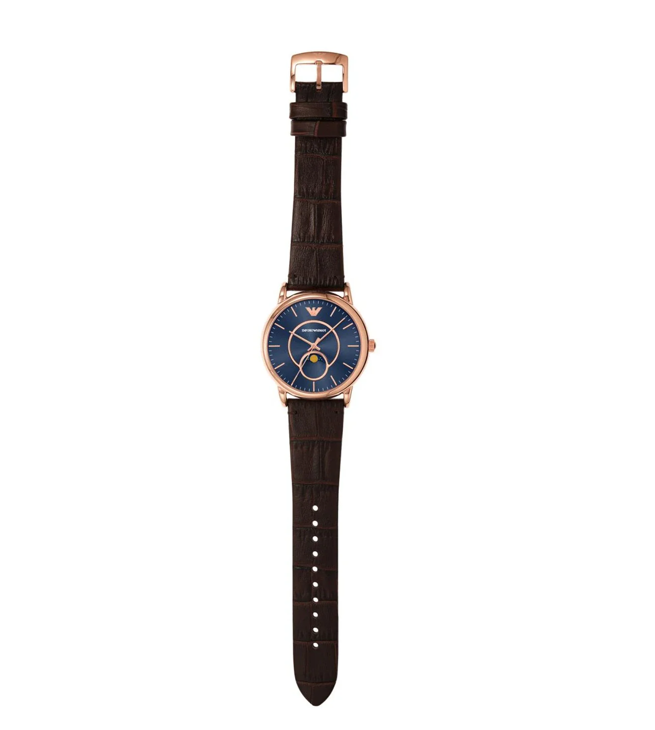 AR11566 Emporio Armani | Blue Dial With Leather Strap Watch (Men) - Image 5