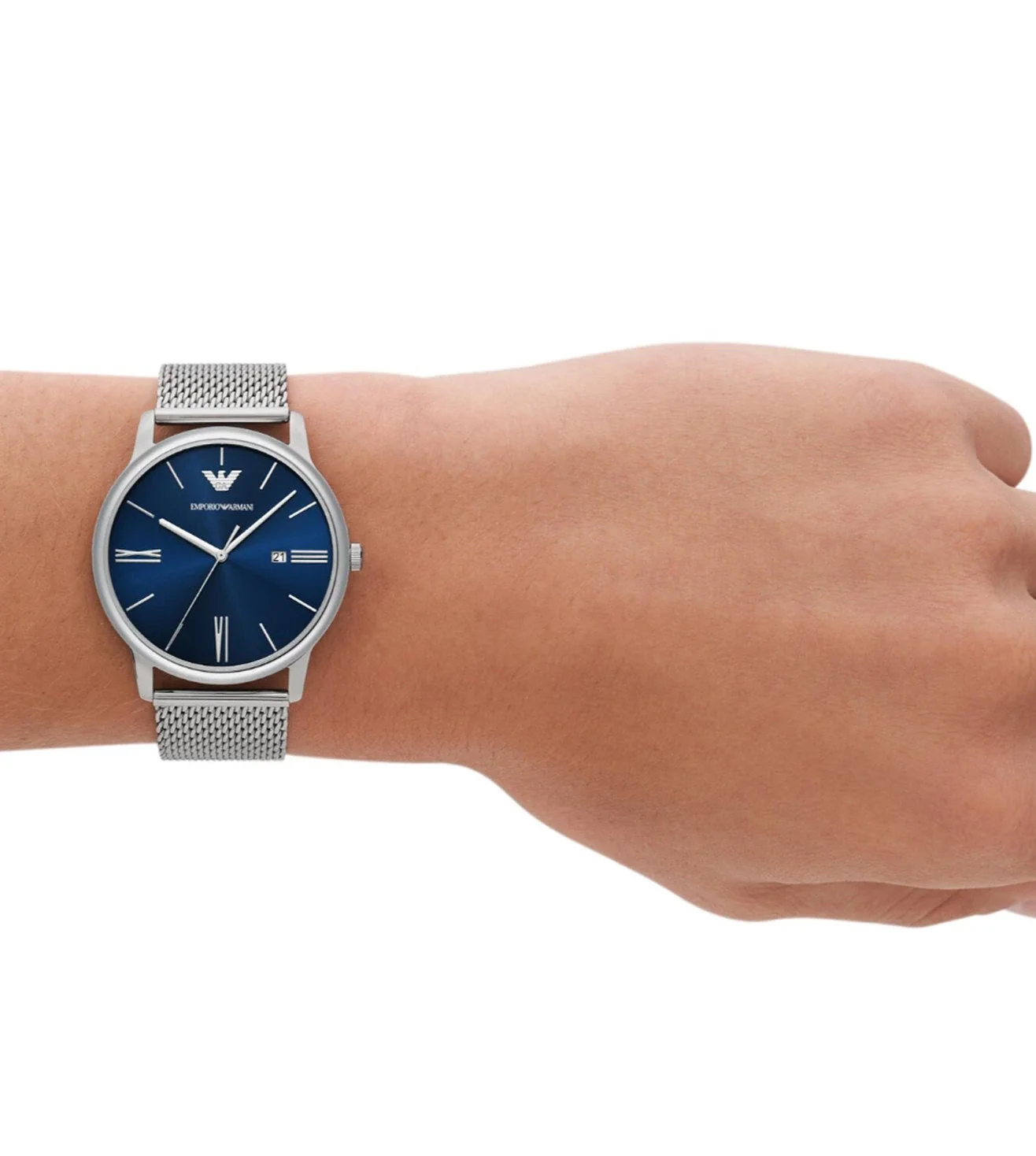 AR11571 Emporio Armani | Round Blue 42mm Analog Watch (Men) - Image 7