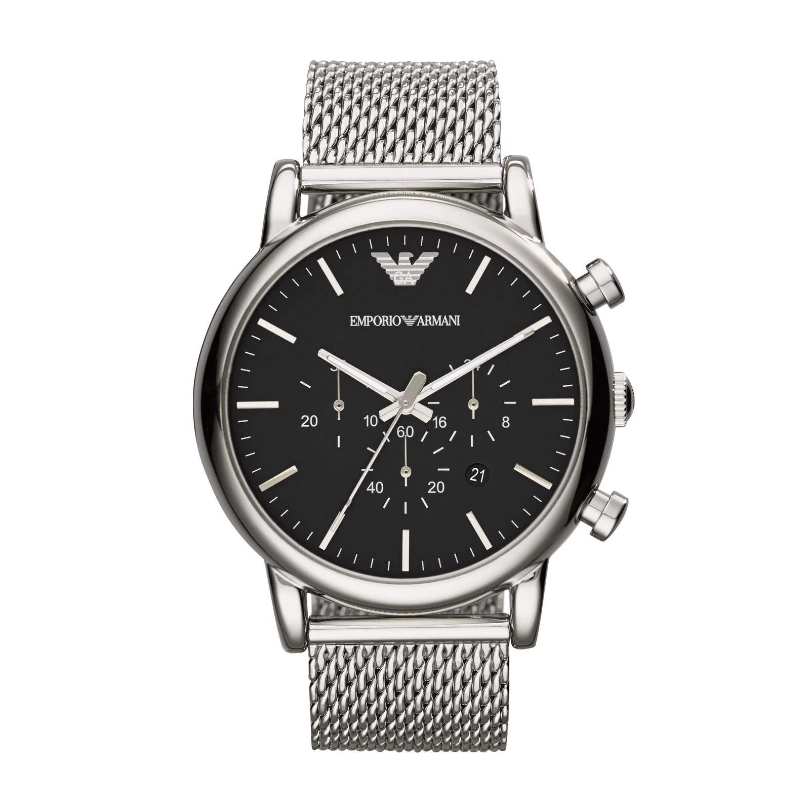 AR1808 Emporio Armani | Classic Round Black Watch (Men)