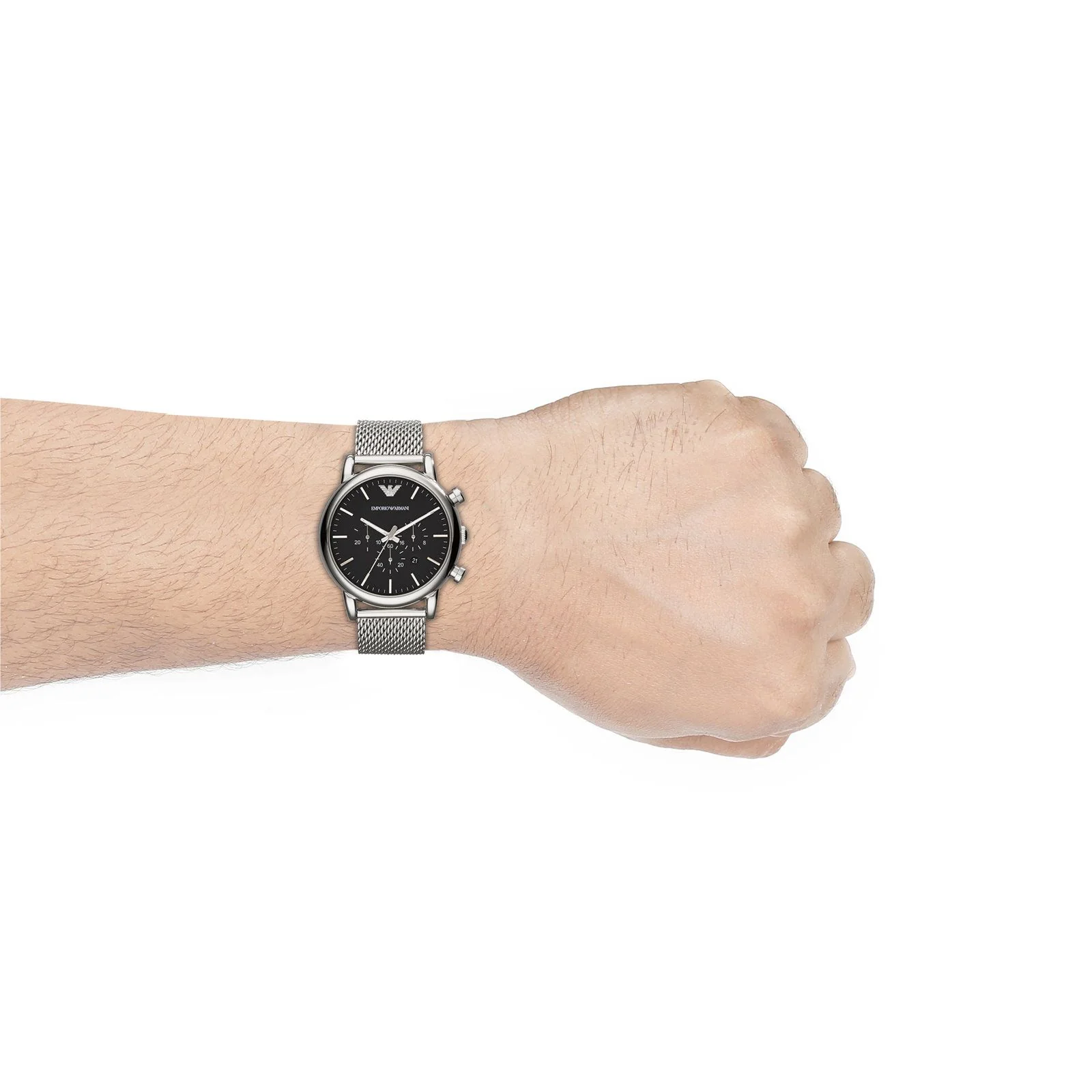 AR1808 Emporio Armani | Classic Round Black Watch (Men) - Image 3