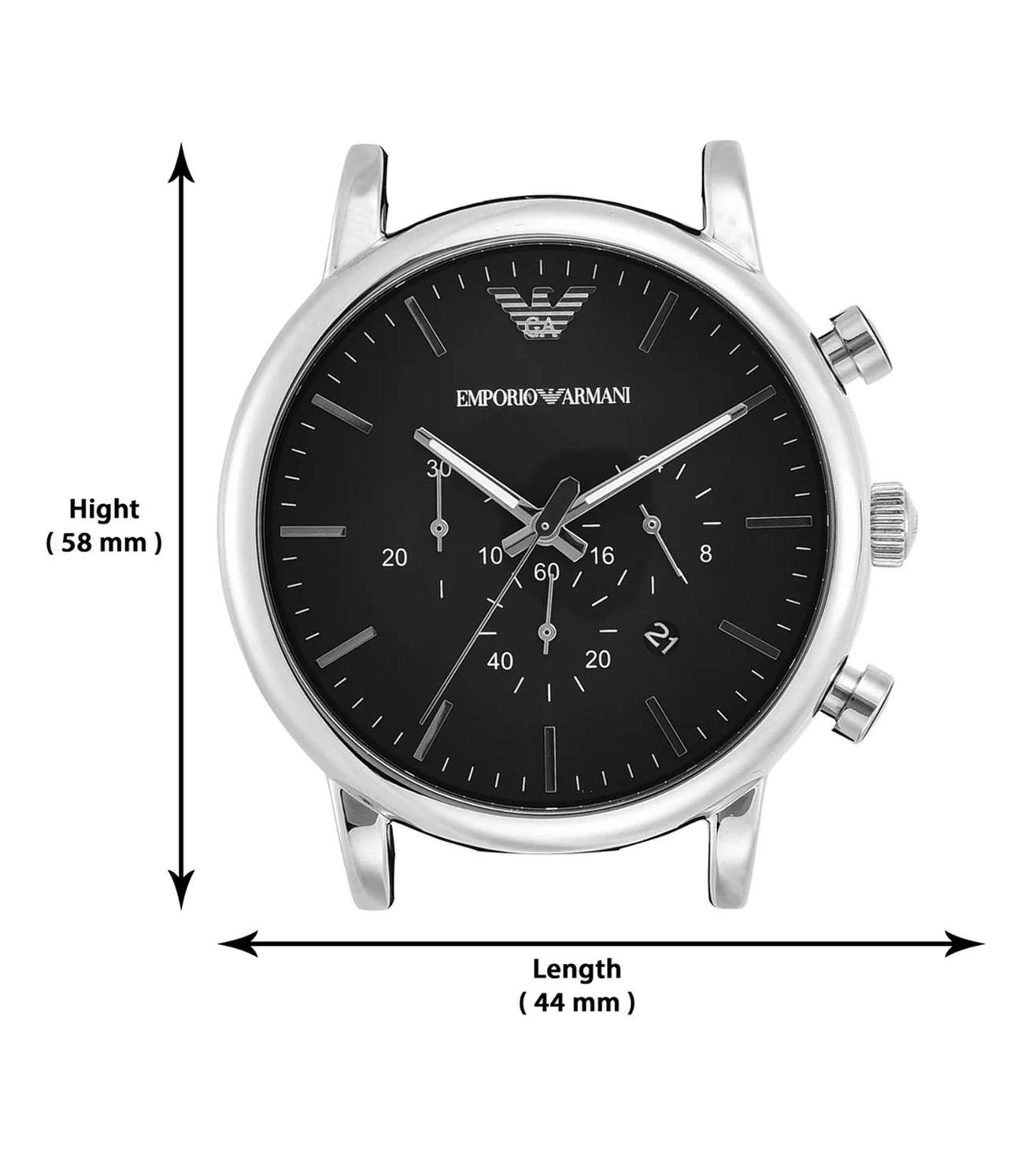 AR1828 Emporio Armani |  Luigi Chronograph Black Dial Analog Watch for Men - Image 7