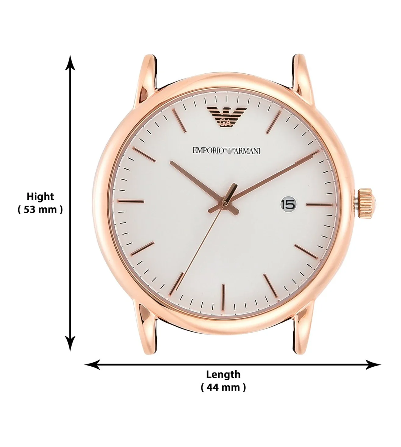 AR2502 EMPORIO ARMANI | Luigi White Dial 43mm Analog Watch (Men) - Image 7